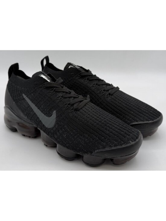 Nike Air Vapormax Flyknit 3 Mens Size 7 Triple Black Running Shoes AJ6900-004 main image 12